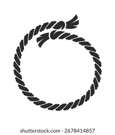 Blank string cord round frame