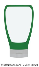 Blank syrup bottle. vector illustration