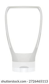 Blank syrup bottle. vector illustration