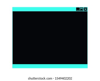 Blank system dialog box or information popup.