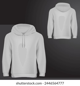 Blank T Shirt Hoodie Jumper Mockup Illustration Vector