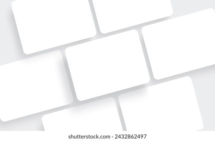 Blank Tablet Computers Screens For Showing Mobile App Designs. Vector Illustration