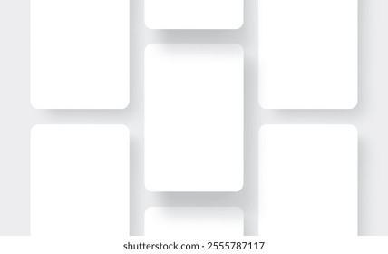 Blank Tablets App Screens. Template for Showing Your Apps Interfaces. Vector Illustration