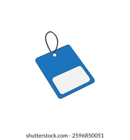 Blank Tag vector illustration on white background. Paper label sale 