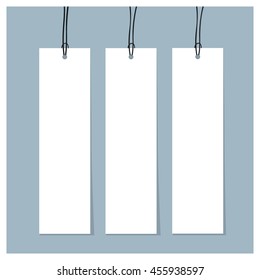 Blank Tags. Ready for your design. Vector illustration.