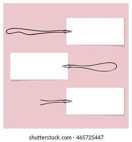 Blank Tags. Ready for your design. Vector illustration.