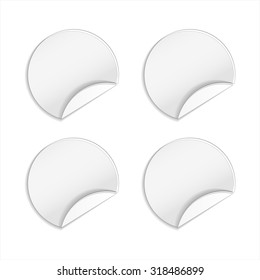 Blank tags template set isolated on a white background. Simple label for your design. Insert your text