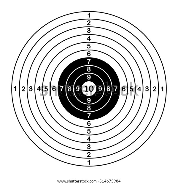 Blank target sport for shooting competition.\
vector illustration