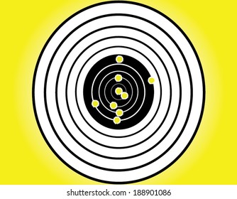 blank target sport for shooting competition.vector