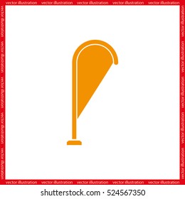 Blank teardrop icon vector EPS 10, abstract sign  flat design,  illustration modern isolated badge for website or app - stock info graphics