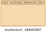 Blank telegram form. Flat vector.