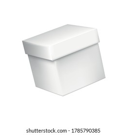 Una plantilla en blanco del cuadro. Úselo para su identidad corporativa, como un diseño para su logotipo. Ilustración aislada de material vectorial