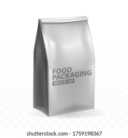 Blank template for food packaging