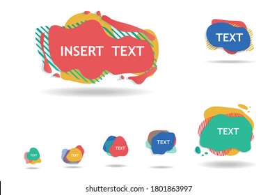 Blank template for insert text,modern style design,vector art and illustration,mobile,tablet and computer shape .
