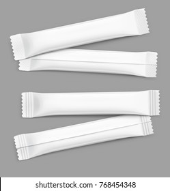 Blank template of packing sticks. Vector illustration. Can be use for template your design, promo, adv.