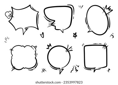 blank text bubbles for comics, banners and more.