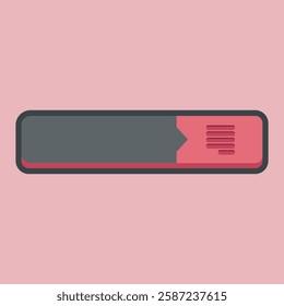 blank text space form with article sign in outline flat vector design.