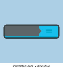 blank text space with setting sign in outline flat vector design.