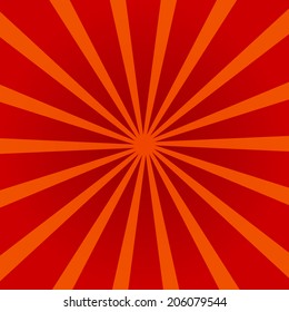 Blank Text Speed - Orange Lines graphic effects for comic on red background vector
