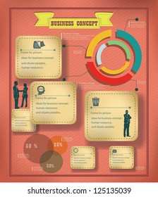 Blank for text,info graphics,business concept,vector