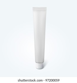 Blank thin cosmetic tube