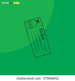 The blank ticket plane icon.