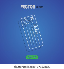 The blank ticket plane icon.