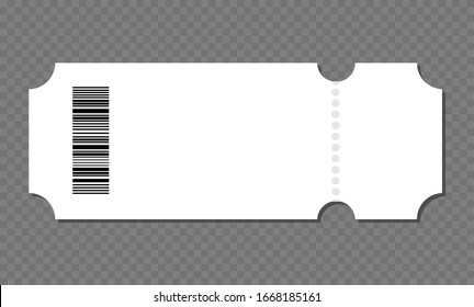 Blank Ticket Template Concert Ticket Lottery Stock Vector (Royalty Free ...