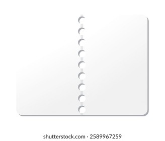 Blank ticket template. Concert ticket, lottery coupons. Vector coupon - stock vector
