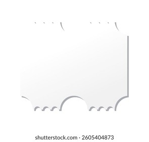 Blank ticket template. Concert ticket, lottery coupons. Vector coupon - stock vector