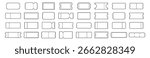 Blank ticket template set. Concert, movie, lottery and boarding coupon mockups. Collection of vintage tickets and realistic shapes on a transparent background.