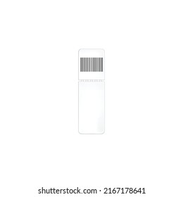 Blank tickets mockup with barcode