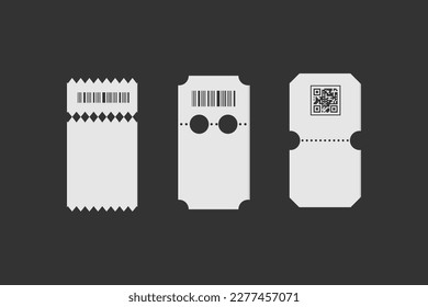 Blank tickets template event design