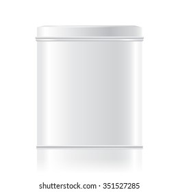 Blank Tin Box : Vector Illustration