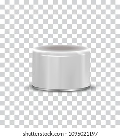 Blank Tin Can with isolated background