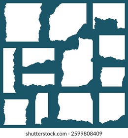 blank torn of paper element