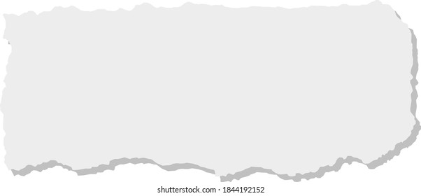 Blank Torn Piece of Paper with Room for Copy