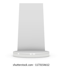 Blank trade show booth. Illustrations isolated on white background. Graphic concept for your design