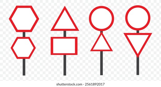 Blank traffic board icon. Road sign icon, vector illustration. eps 10.