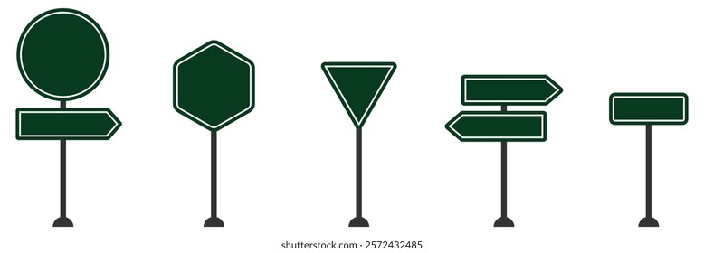 Blank traffic board icon for road safety. empty traffic board icon. Editable blank traffic board icon for road signs.