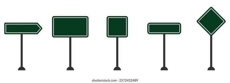 Blank traffic board icon for road safety. empty traffic board icon. Editable blank traffic board icon for road signs.