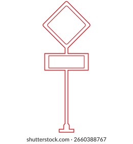 Blank traffic board icon. Road sign. Direction traffic signs boards. Vector blank traffic board icon for road sign.