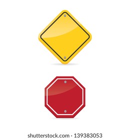 Blank Traffic Signs