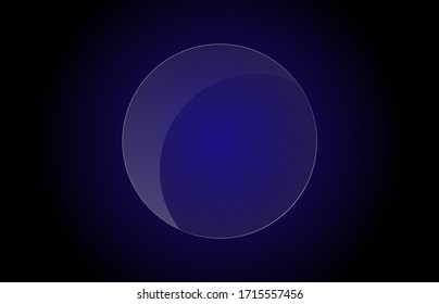 Leere, durchsichtige Glasplatte aus Vektorillustration. Fotorealistische Textur mit Highlights und Glanz. Fensterpuffer hochklettern.