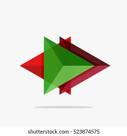 Plantilla de negocio de diseño triangular en blanco, fondo infográfico