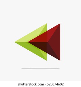 Plantilla de negocio de diseño triangular en blanco, fondo infográfico