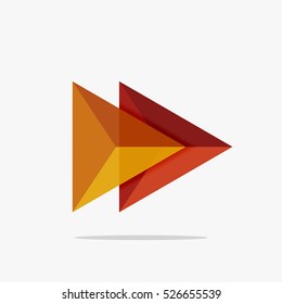 Blank triangle layout business template, infographic background