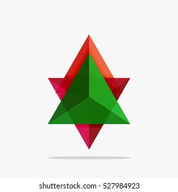Plantilla de negocio de diseño triangular en blanco, fondo infográfico