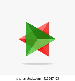 Blank triangle layout business template, infographic background