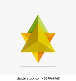 Blank triangle layout business template, infographic background
